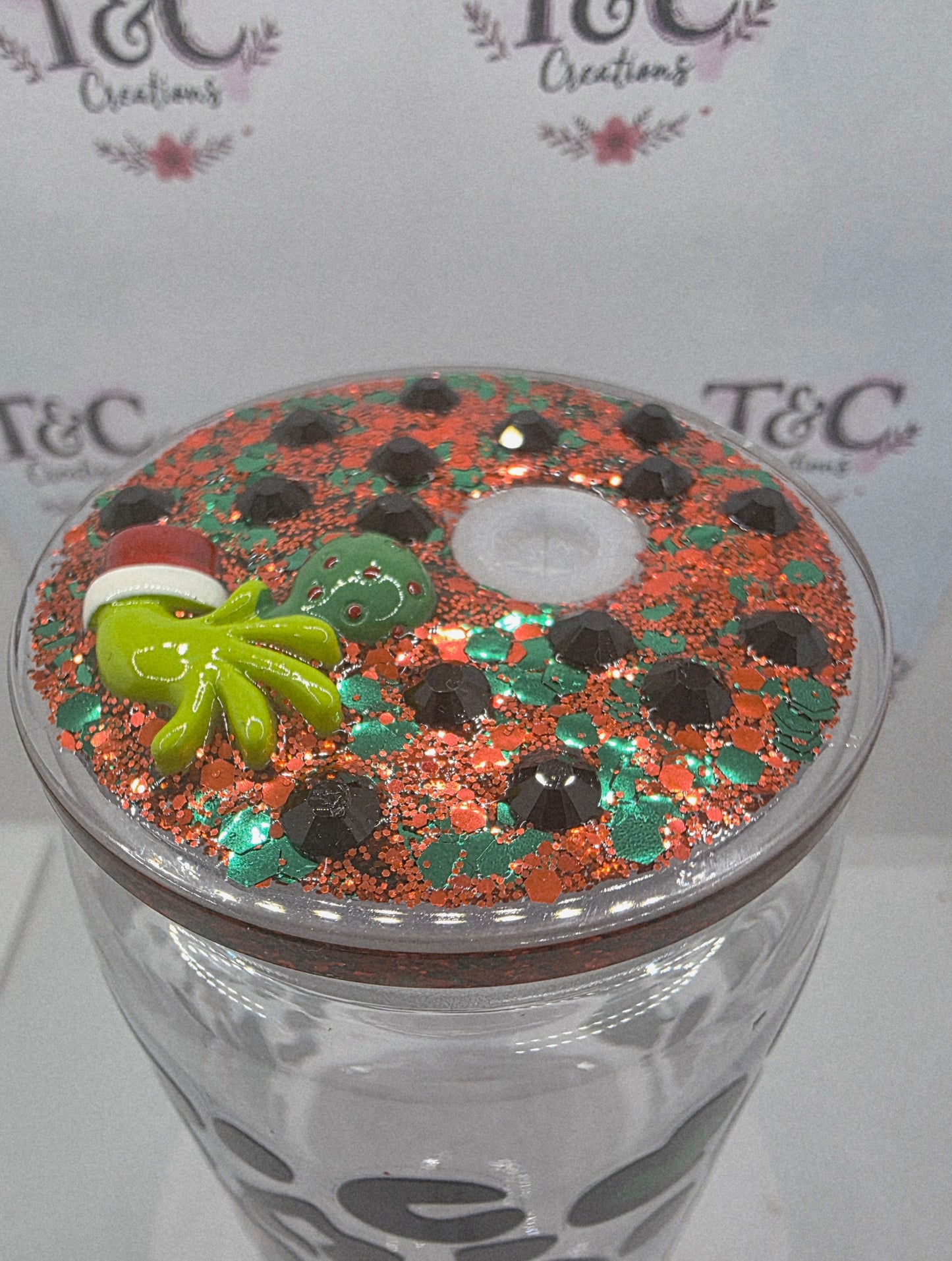 Christmas cold drinks tumbler cartoon grinch