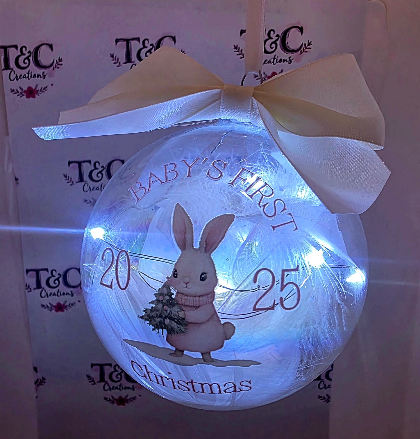 Christmas tree bauble babys first christmas