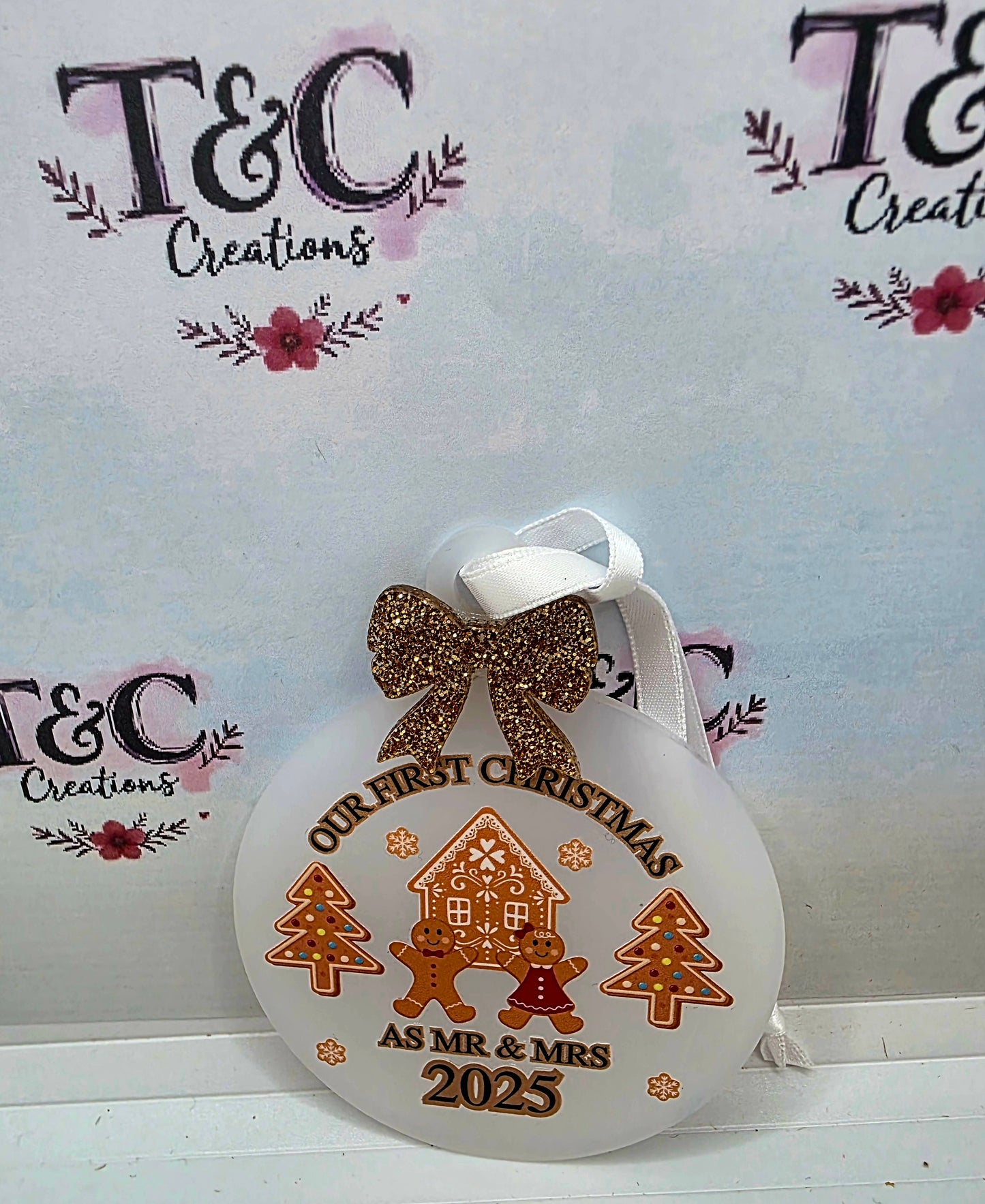 First Christmas as a couple christmas tree decoration