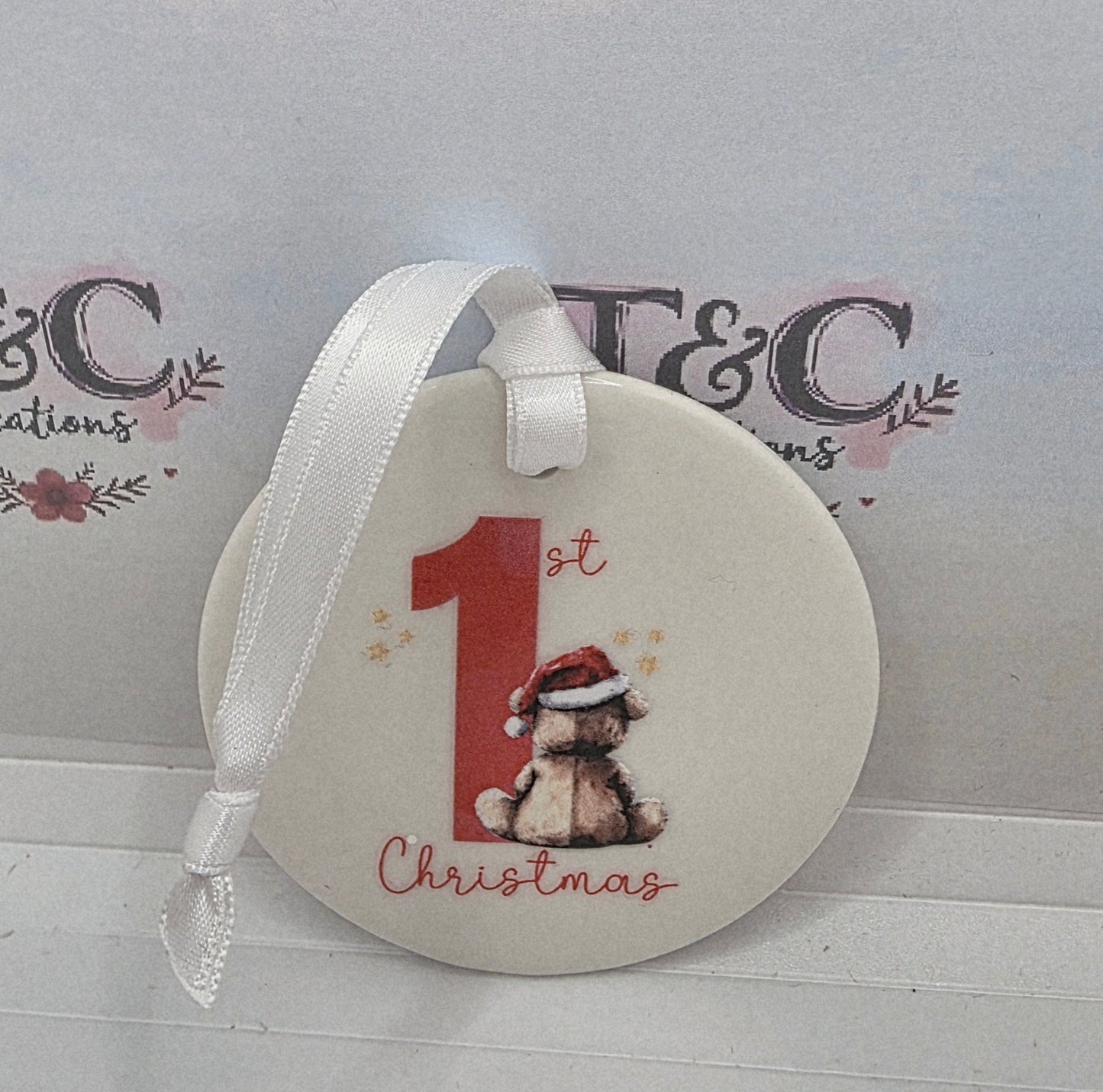 Christmas tree decoration "first christmas'