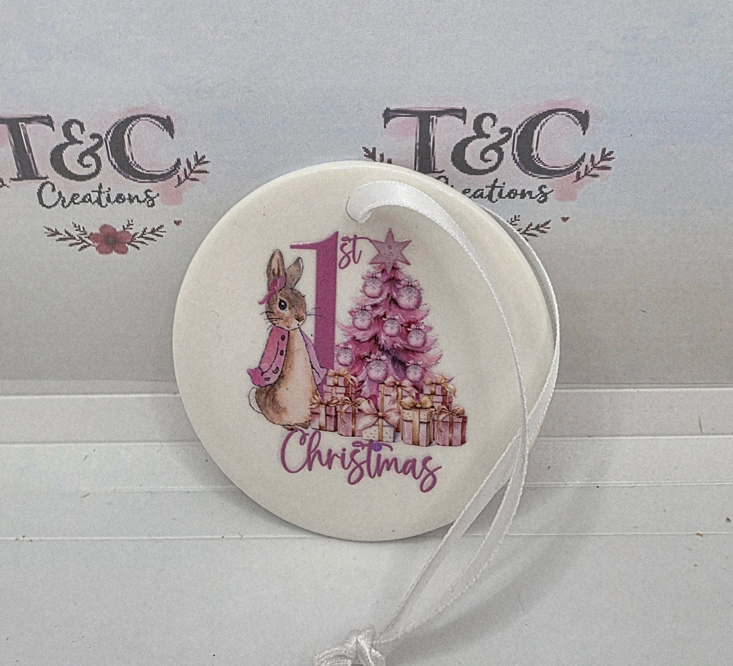 Christmas tree decoration "first christmas'