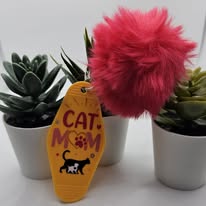 Cat Mum Keyring