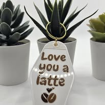 Love you a latte Keyring