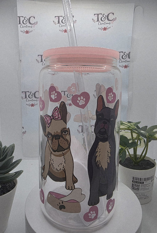 16 Oz Acrylic Tumbler “Dogs” Decal