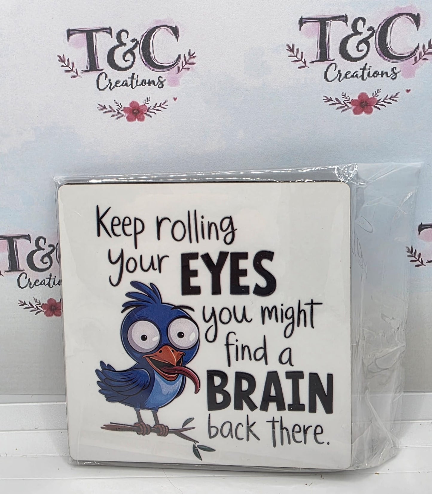 Drinks Coaster Rolling your eyes