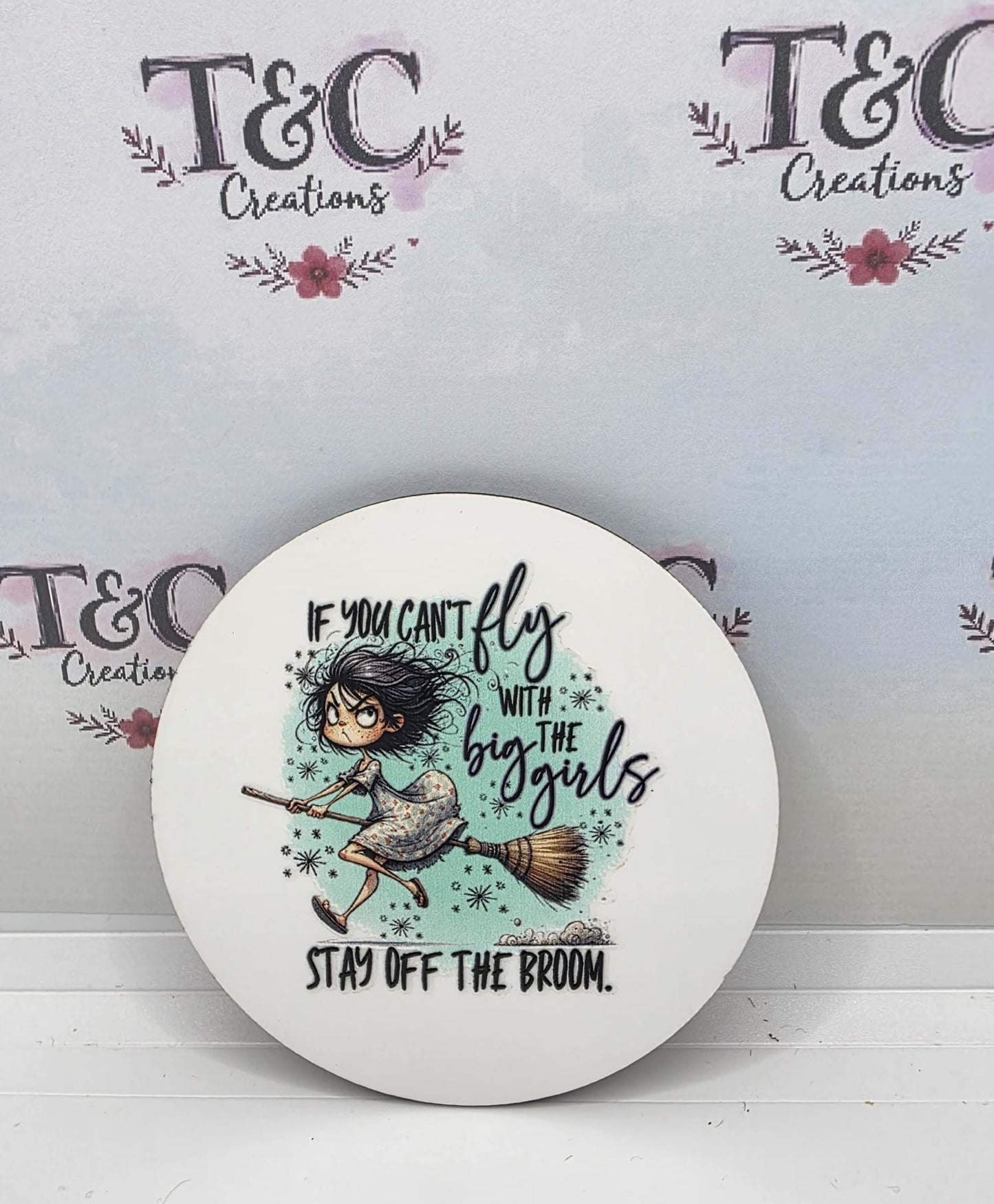 Drinks Coaster Stay off the broom