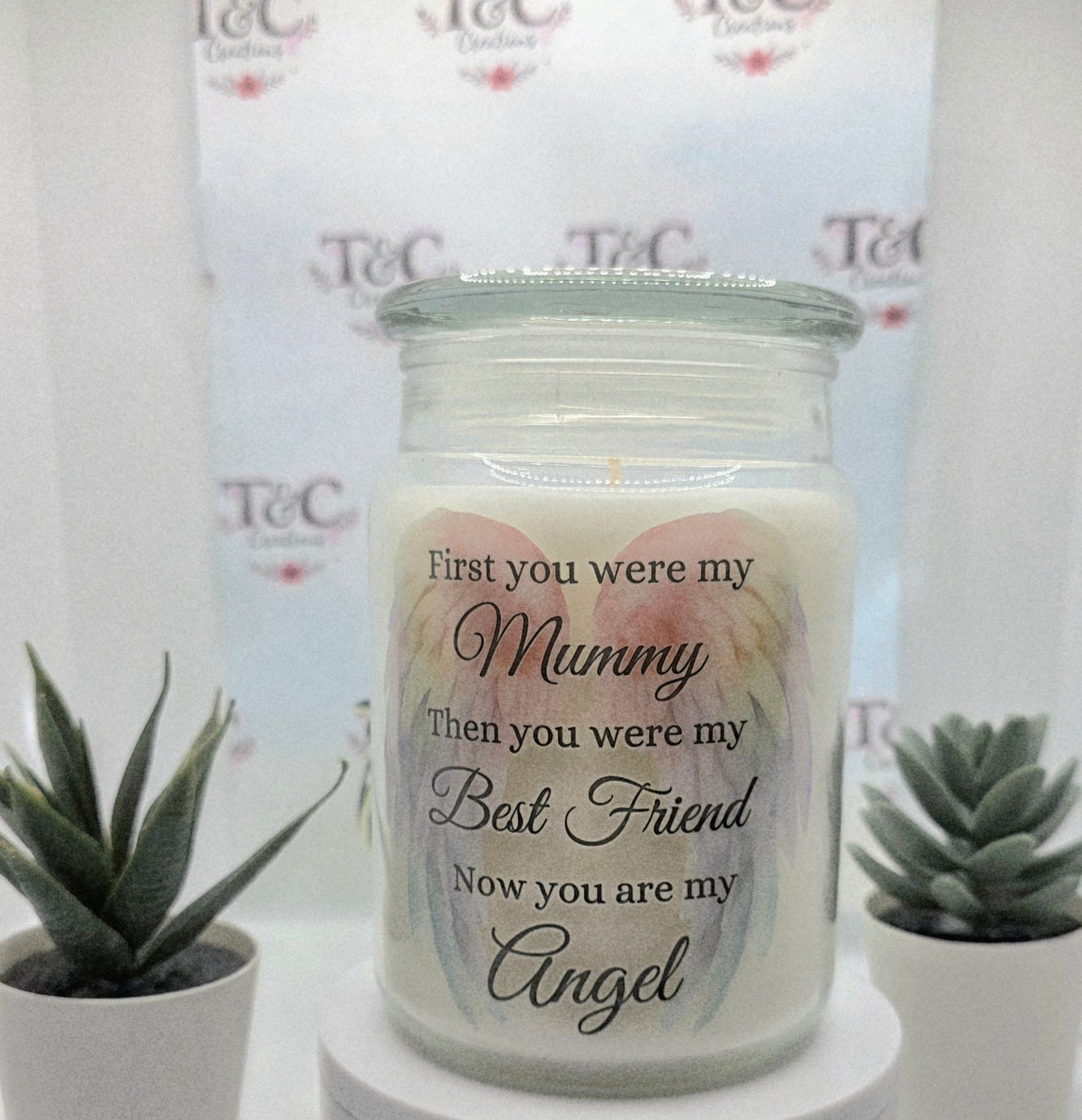 Candle "in loving memory mum