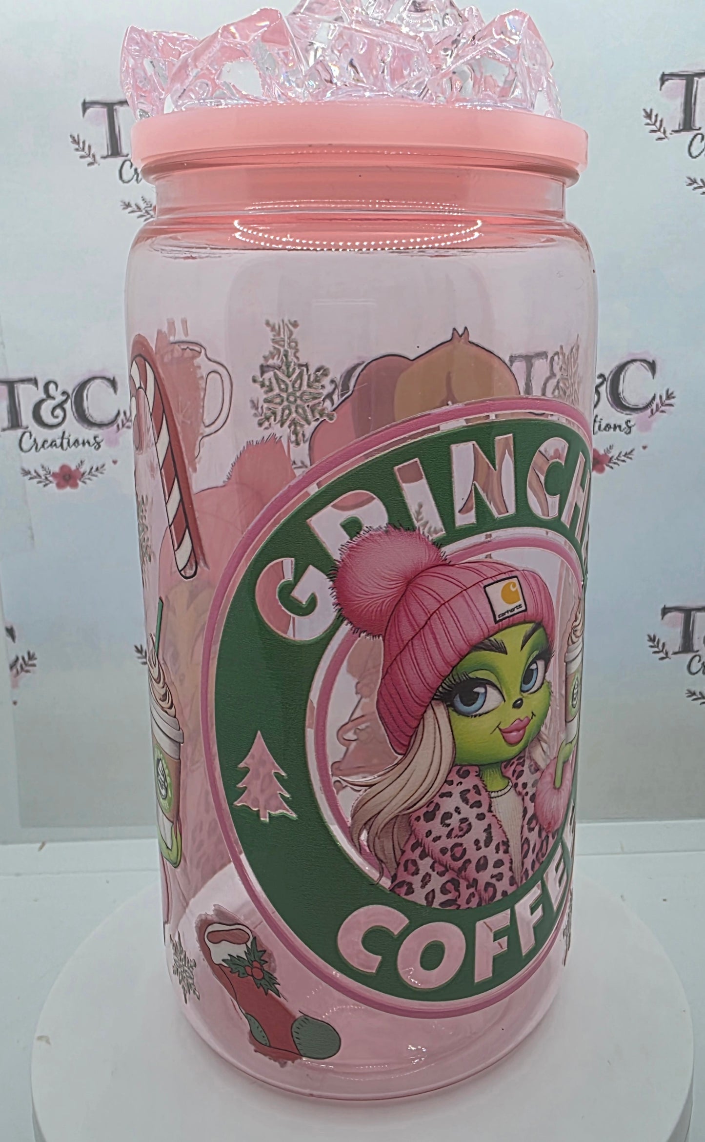 Christmas cold drinks tumbler mrs grinch
