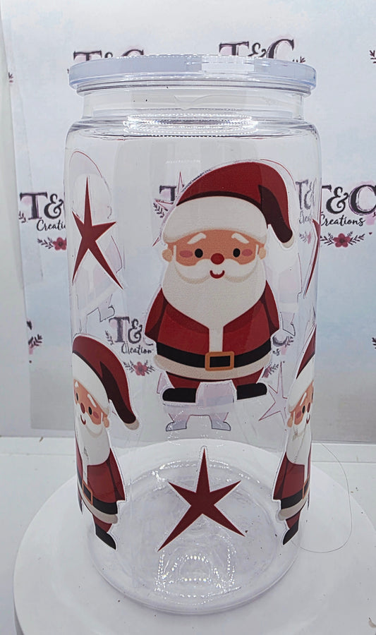Christmas cold drinks tumbler father christmas