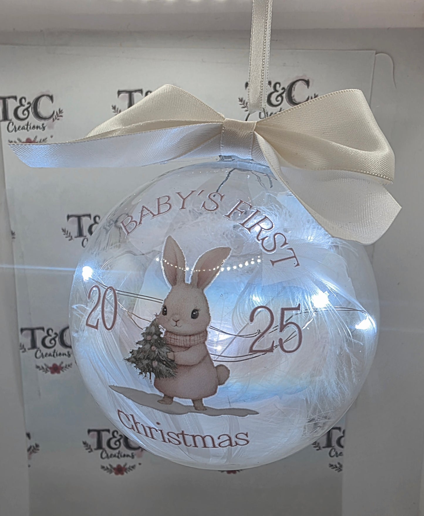 Christmas tree bauble  babys first christmas