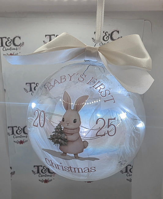 Christmas tree bauble  babys first christmas