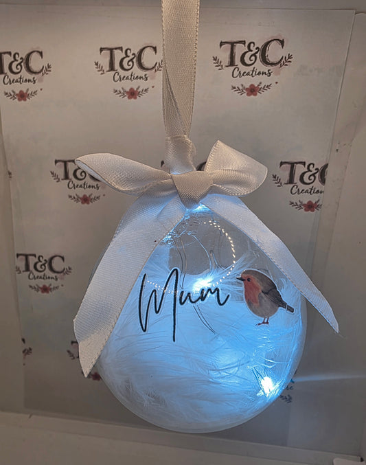 Christmas tree  bauble " mum "