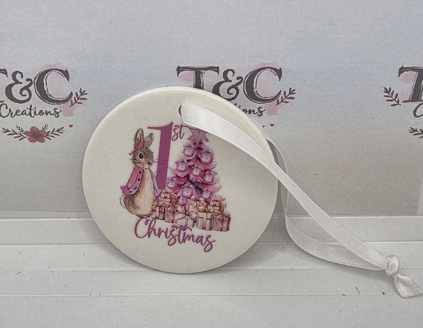 First christmas christmas tree decoration