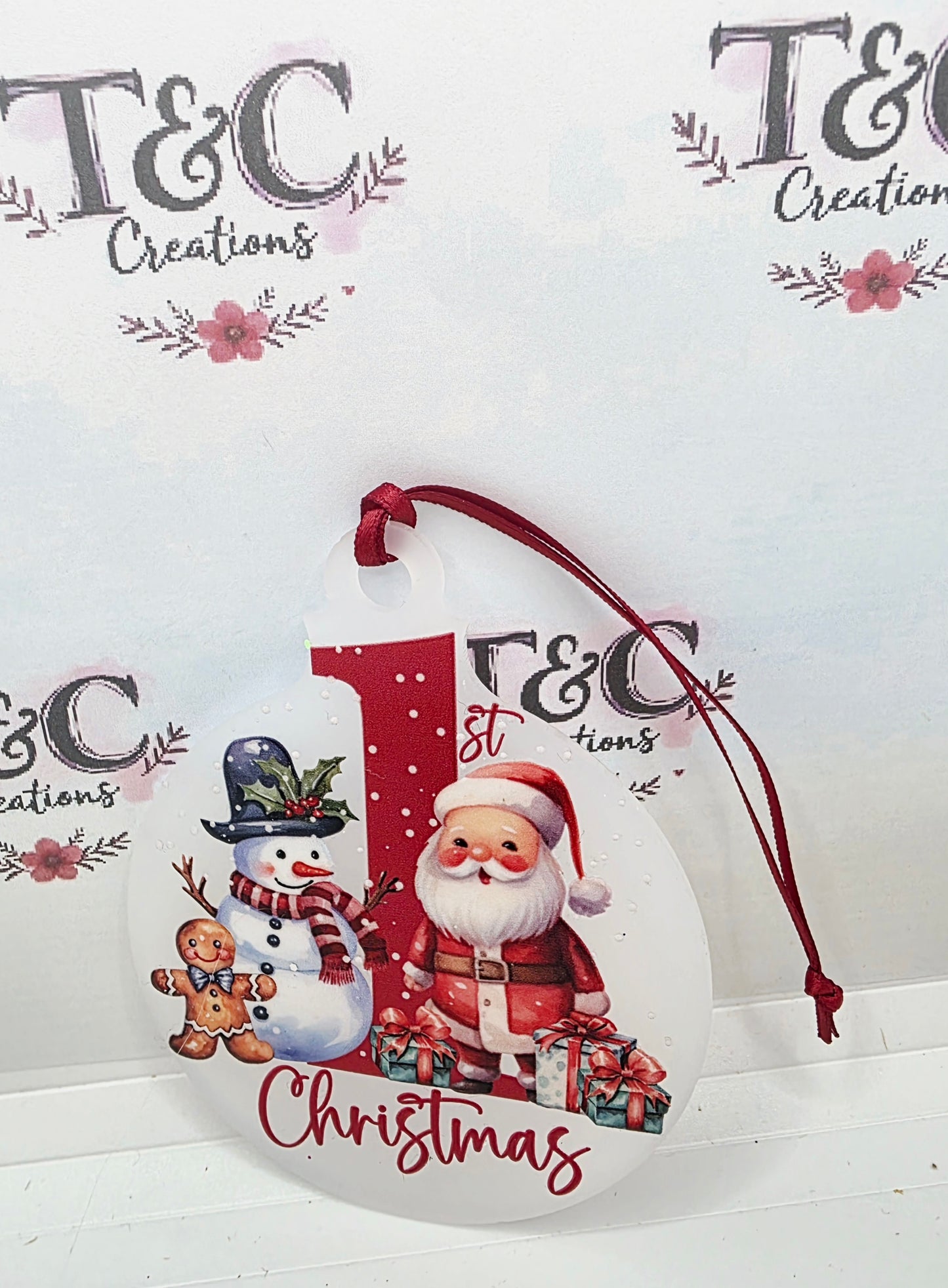 First christmas Christmas tree  decoration