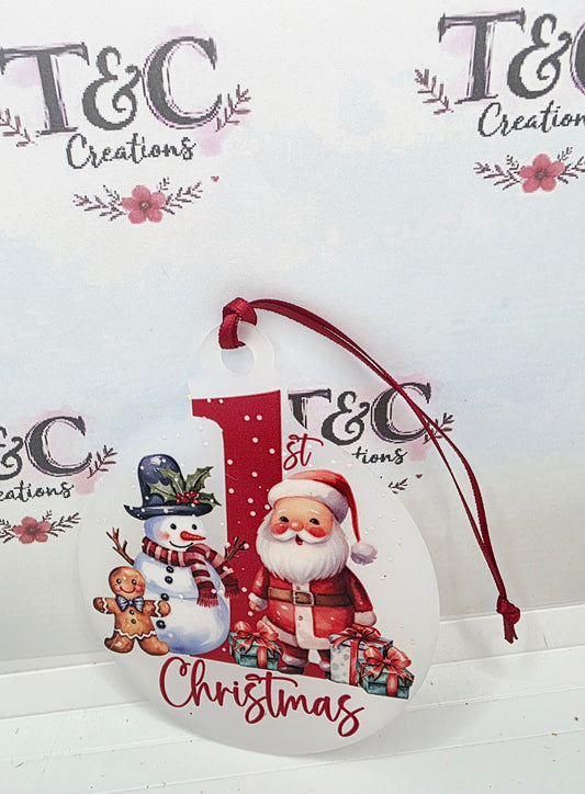 First christmas Christmas tree  decoration