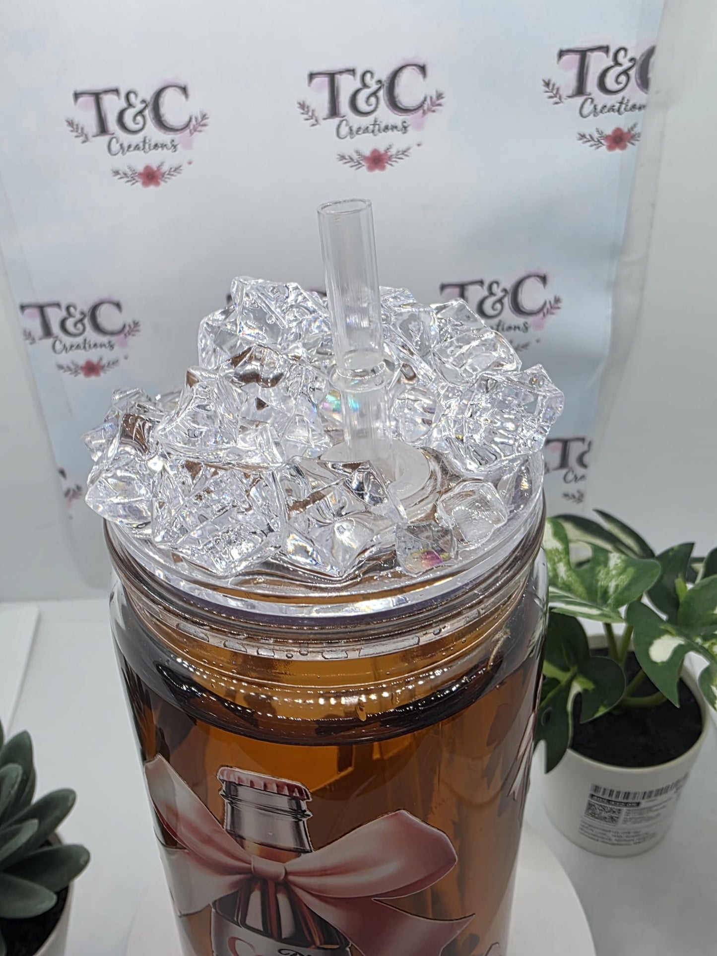 16 Oz Acrylic Snow Globe “Coke” Decal