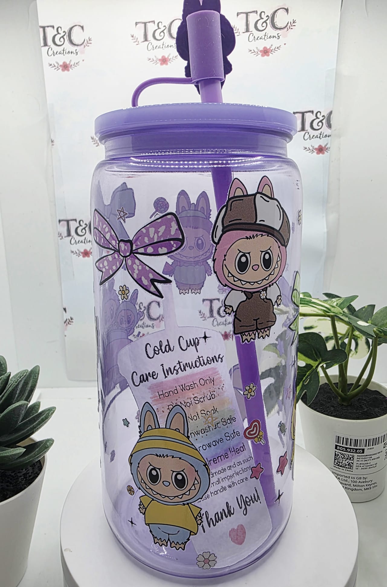 16 Oz Acrylic Tumbler “Little Monsters” Decal