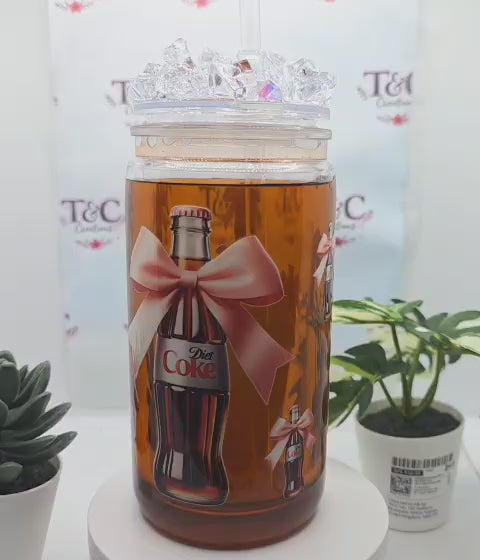 16 Oz Acrylic Snow Globe “Coke” Decal