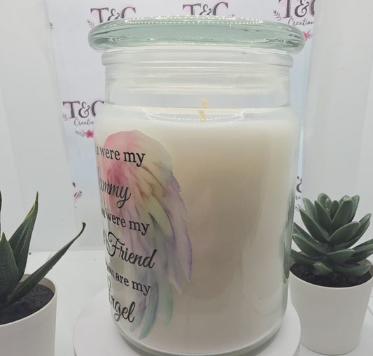 Candle "in loving memory mum